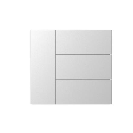 Taster Set 8-fach zu Waltz, Metall, Blank,Silber