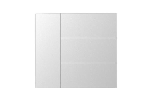 Taster Set 8-fach zu Waltz, Metall, Blank,Silber