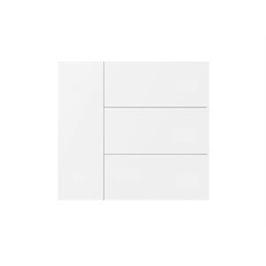 Taster Set 8-fach zu Waltz, Metall, Blank, Weiss
