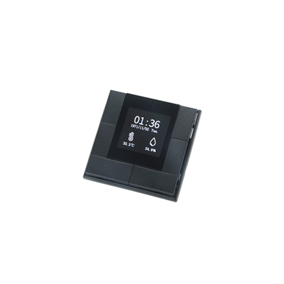 Tastsensor mit LCD-Anzeige-Swiss KNX Secure schwarz