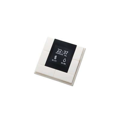 Tastsensor mit LCD-Anzeige-Swiss KNX Secure weiss