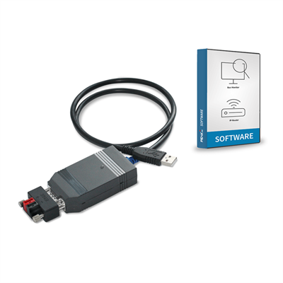 USB-Connector inkl. KNX-WAGO 243-211-Adapter vergossen