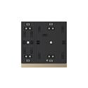 WALTZ Taster Secure 2-fach Alu, Gold