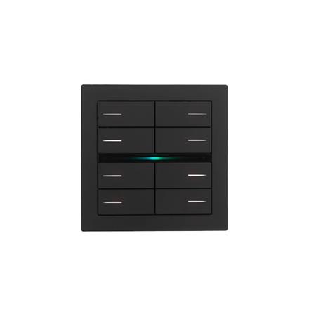 Bouton-poussoir 8 boutons,16 canaux, RGB, Noir