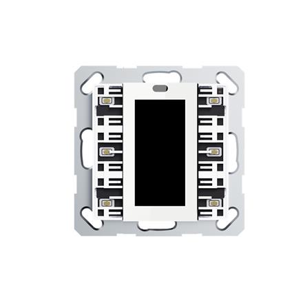 Bouton-poussoir av. LCD, pour 2/6 boutons,blanc