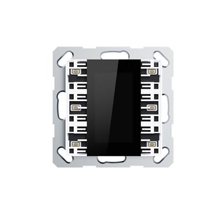 Bouton-poussoir av. LCD, pour 2/6 boutons,blanc