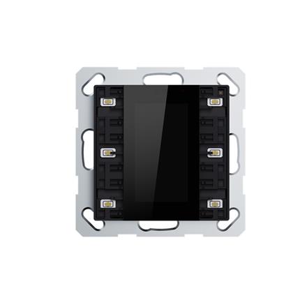 Bouton-poussoir av. LCD, pour 2/6 boutons, Noir