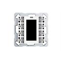 Bouton-poussoir av. LCD, pour 4/8 boutons,blanc
