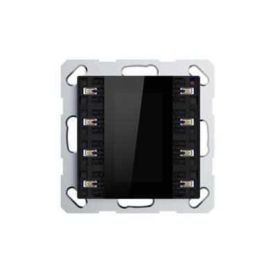 Bouton-poussoir av. LCD, pour 4/8 boutons, Noir