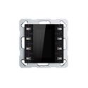 Bouton-poussoir av. LCD, pour 4/8 boutons, Noir