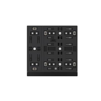 Bouton-poussoir Secure,6 touches Noir