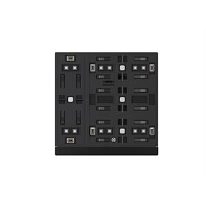 Bouton-poussoir Secure,6 touches Noir