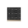 Bouton-poussoir Secure, 8 touches metal, Or