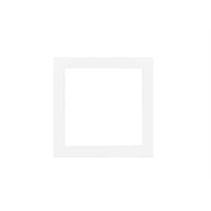 Cadre de recouvrement 71mm Plastique Blanc coloré