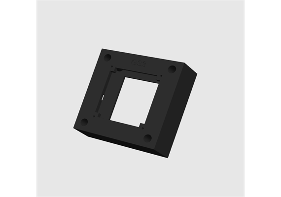 Cadre montage surface pour touche en verre GS3, noir