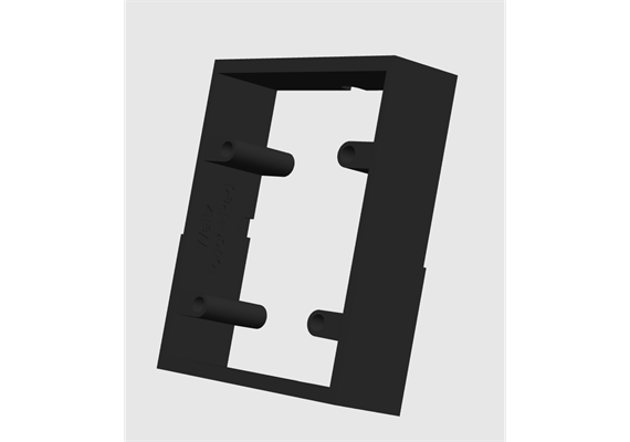 Cadre montage surface pour touche Waltz-Touch+ pad, noir