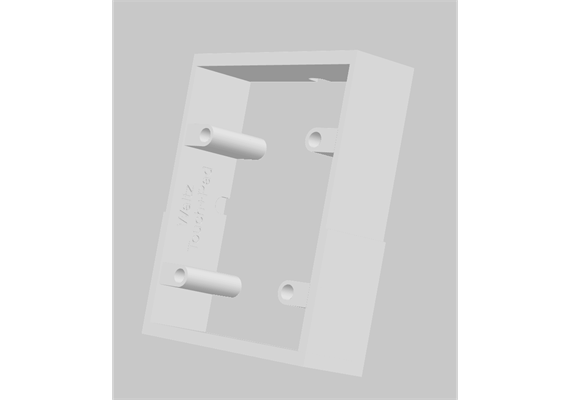 Cadre montage surface pour toucheWaltz-Touch+ pad, blanc