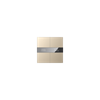 Capteur à bouton-poussoir KNX Secure série S avec écran, verre miroir, 4 positions or