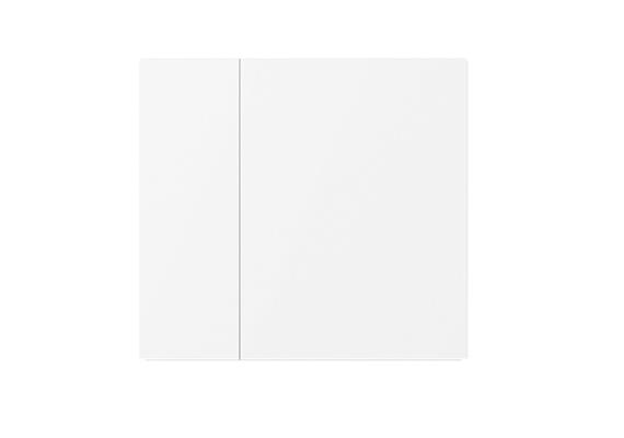 Couvercle Waltz, 2 touches,, métal, non gravé, Blanc