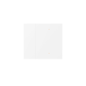 Couvercle Waltz, 2 touches, métal, point, Blanc