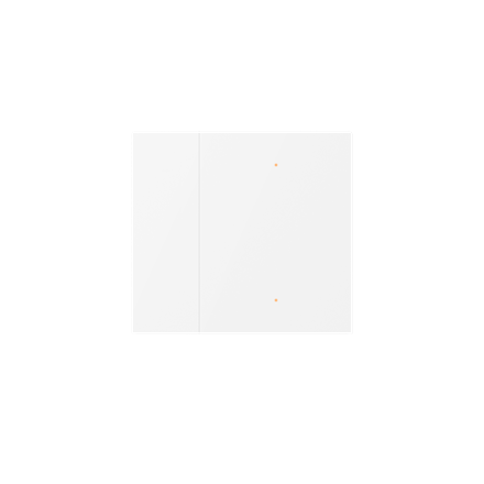Couvercle Waltz, 2 touches, métal, point, Blanc