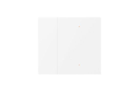 Couvercle Waltz, 2 touches, métal, point, Blanc