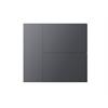 Couvercle Waltz, 6 touches, métal, point, gris