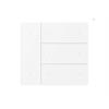 Couvercle Waltz, 8 touches, métal, point, Blanc