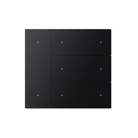 Couvercle Waltz, 8 touches, métal, point, noir