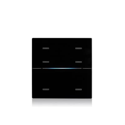 Couverture en verre RGB Thermostat/Humistat, noir