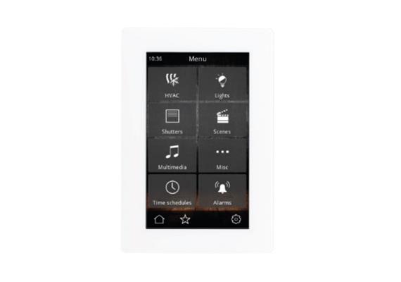 ÉCRAN TACTILE KNX CAPACITIF 4.3" CONNECTIVITÉ IP, BLANC