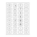 Feuille d'icônes C blanc