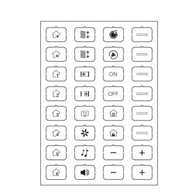 Feuille d'icônes D blanc