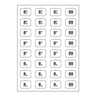 Feuille d'icônes E blanc