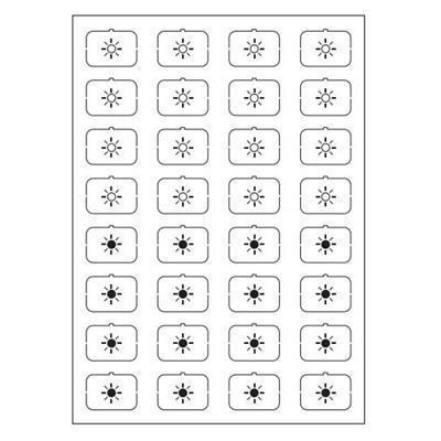 Feuille d'icônes F blanc