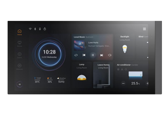 KNX Smart Touch Panel S7, Noir