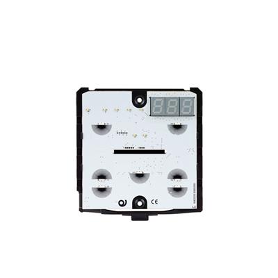 KNX Thermostat / hygrostat avec 7 touches noir