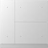 KNX WALTZ Bouton-poussoir 6 touches argent