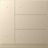 KNX WALTZ Bouton-poussoir 8 touches or