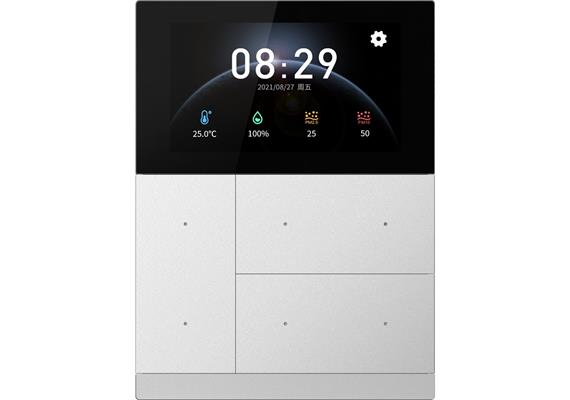 KNX WALTZ Touch+Pad Alu argent