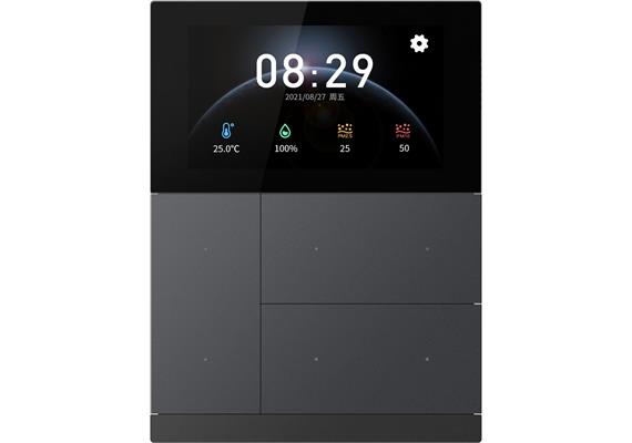 KNX WALTZ Touch+Pad plastique gris