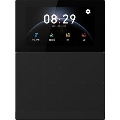 KNX WALTZ Touch+Pad plastique noir