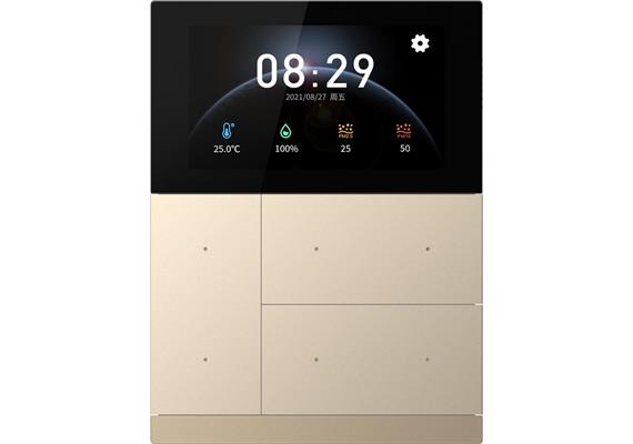 KNX WALTZ Touch+Pad plastique or