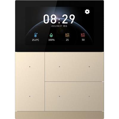 KNX WALTZ Touch+Pad plastique or