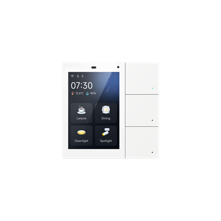 Panneau tactile intelligent KNX S3 Blanc, Secure