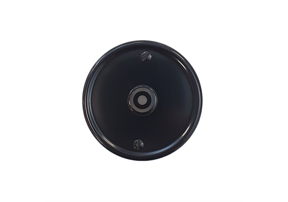 Plaque frontale Maru 1 bouton noir