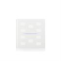 Recouvrement en verre LINE 10 touches blanc pour symboles
