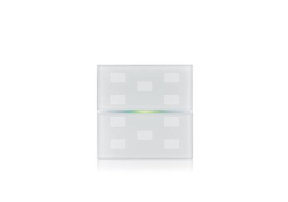 Recouvrement en verre RGB 10 touches blanc pour symboles