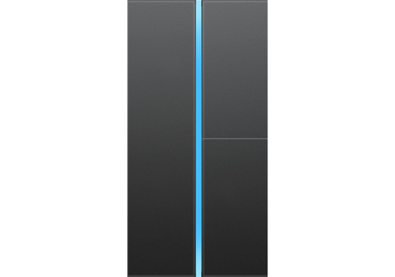 S7 - Couvercle *gravable*, verre cristal noir