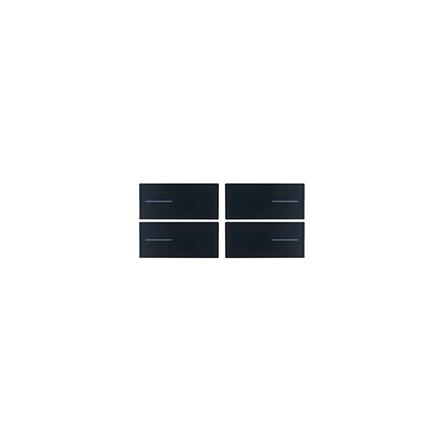 Set Couv. OL-U thermo- & humidistat, plast. Noir